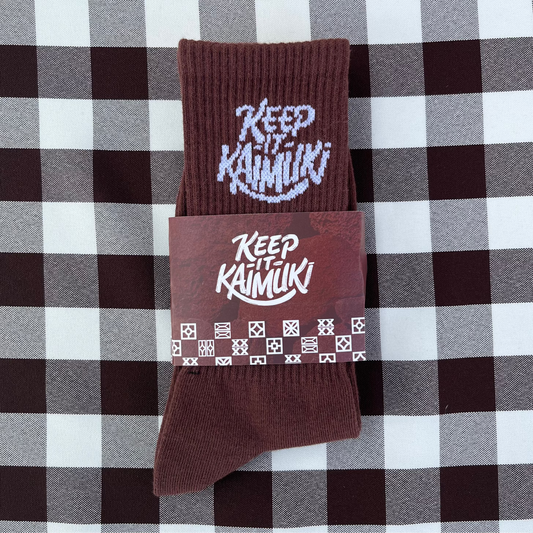 KIK '25 - Kaimukī Brown Socks